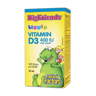 BigFriends Liquid Вітамін D3 400 МО - 15 мл - Natural Factors