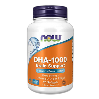 DHA-1000 Мозок Підтримка - 90 капсул - Now Foods