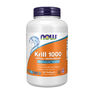 Олія криля 1000 мг - 120 капсул - Now Foods