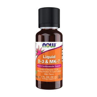 Вітамін D3 та MK-7 рідкий- 30 мл - Now Foods