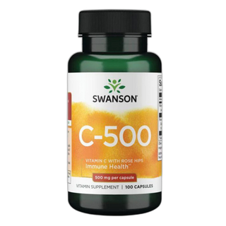 Вітамін C із шипшиною 500 мг - Swanson