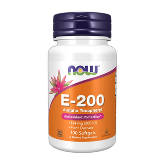 Вітамін E-200 Д-Алфа Токоферил - Now Foods