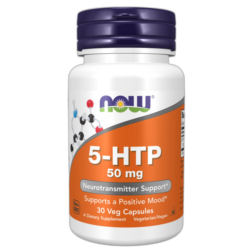 5-HTP 50 мг - 30 капсул - Now Foods