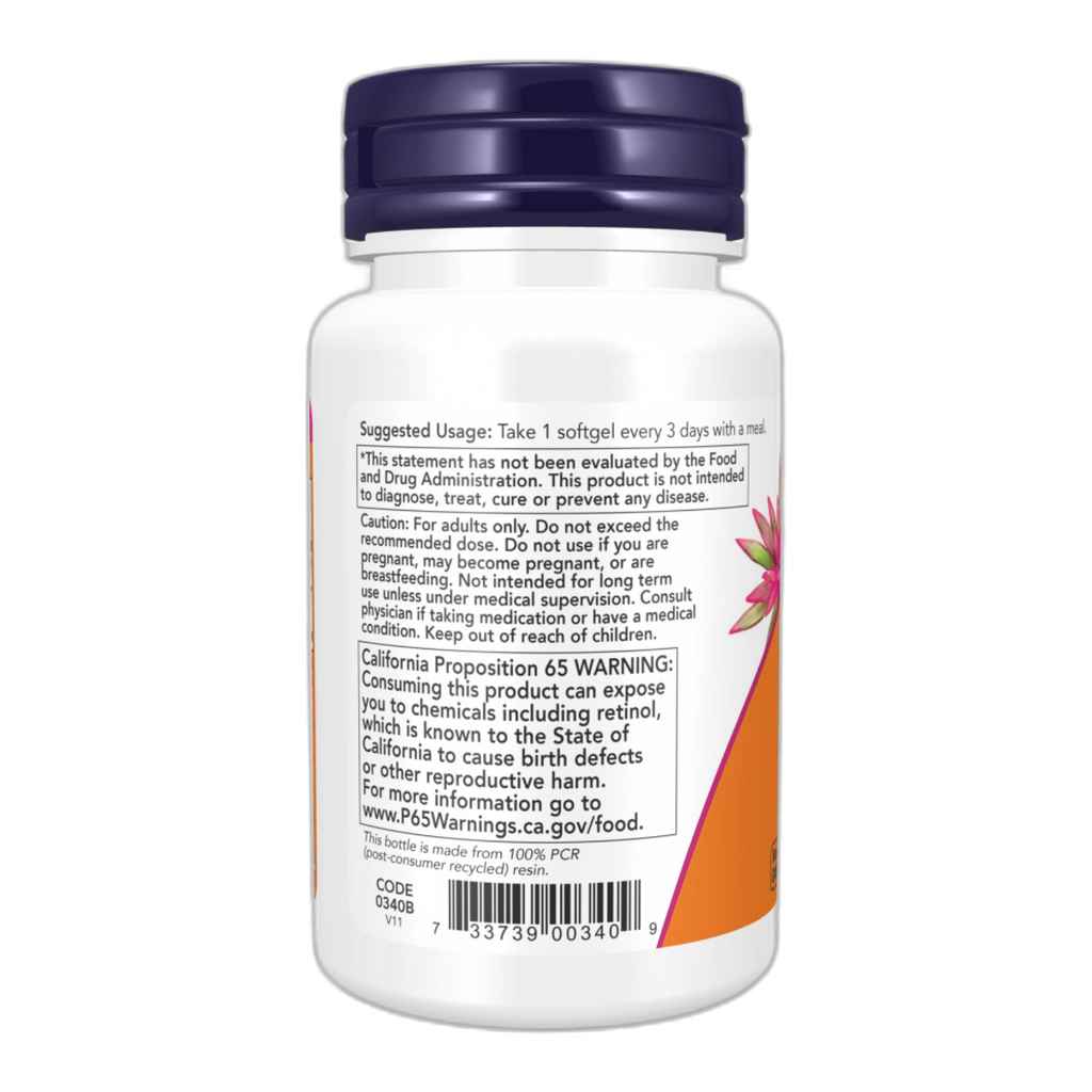 A 25,000 МО - 100 капсул - Now Foods