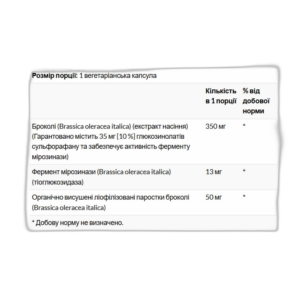 Актіватед Брокколі Насіння Екстрактс 350 мг - 30 капсул - Solaray — фото 2