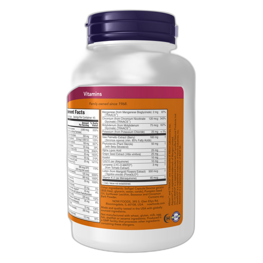 Адам чоловічий мульті - 180 капсул - Now Foods