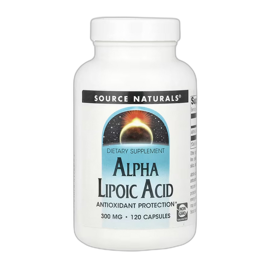 Альфа-ліпоєва кислота 300 мг - 120 капсул - Source Naturals