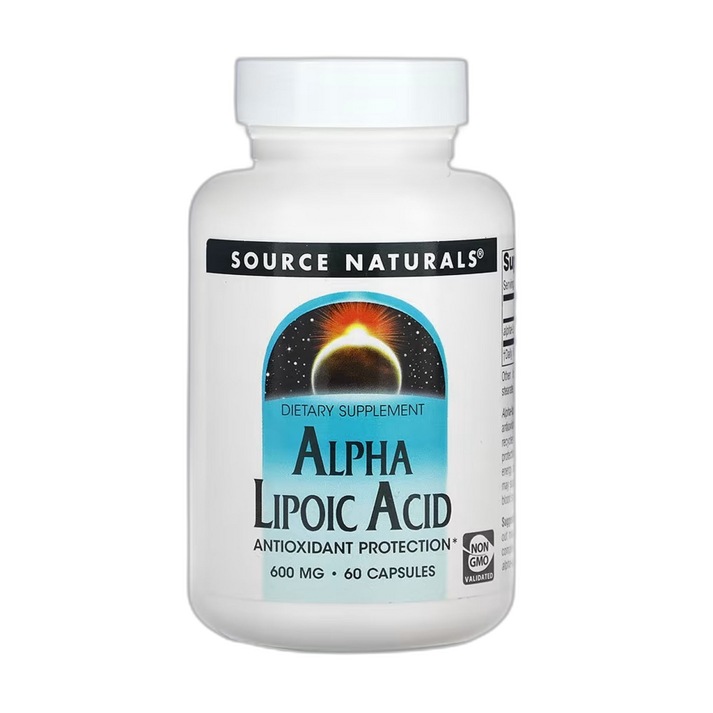 Альфа-ліпоєва кислота 600 мг - 60 капсул - Source Naturals