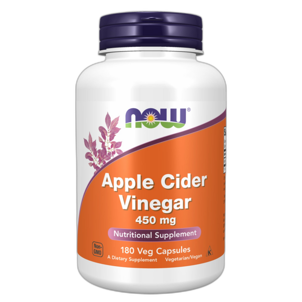 Яблучний оцет 450 мг - 180 капсул - Now Foods