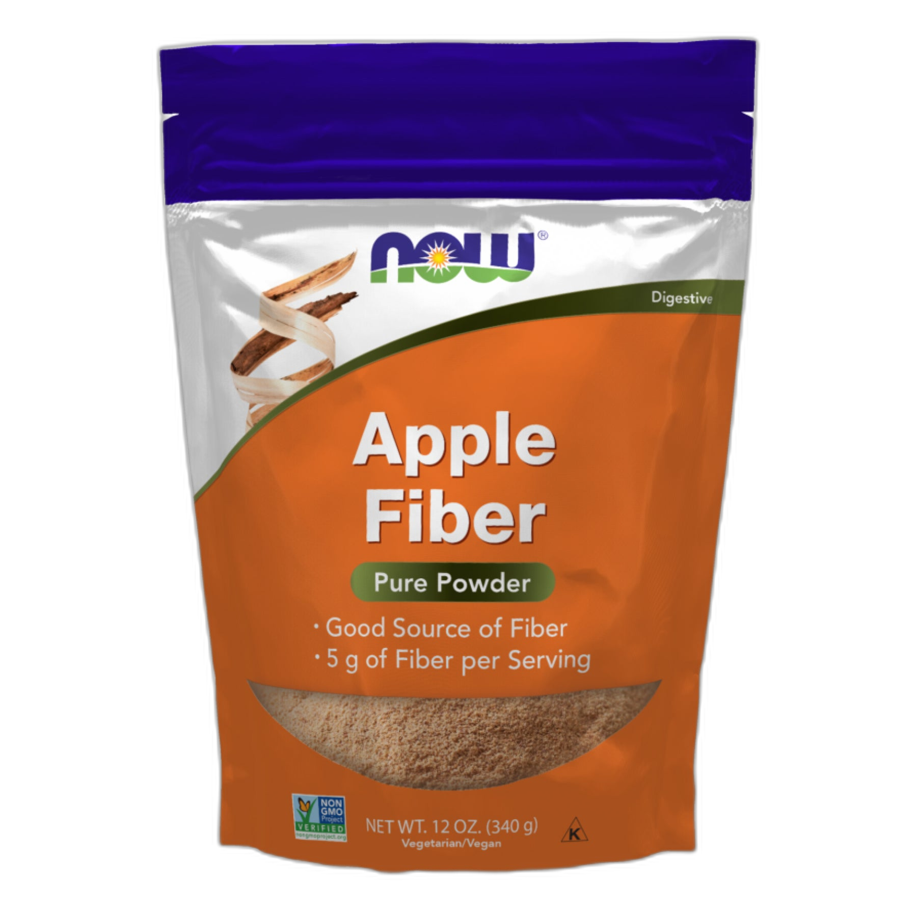 Аппле Клітковина порошок - 12 oz - Now Foods