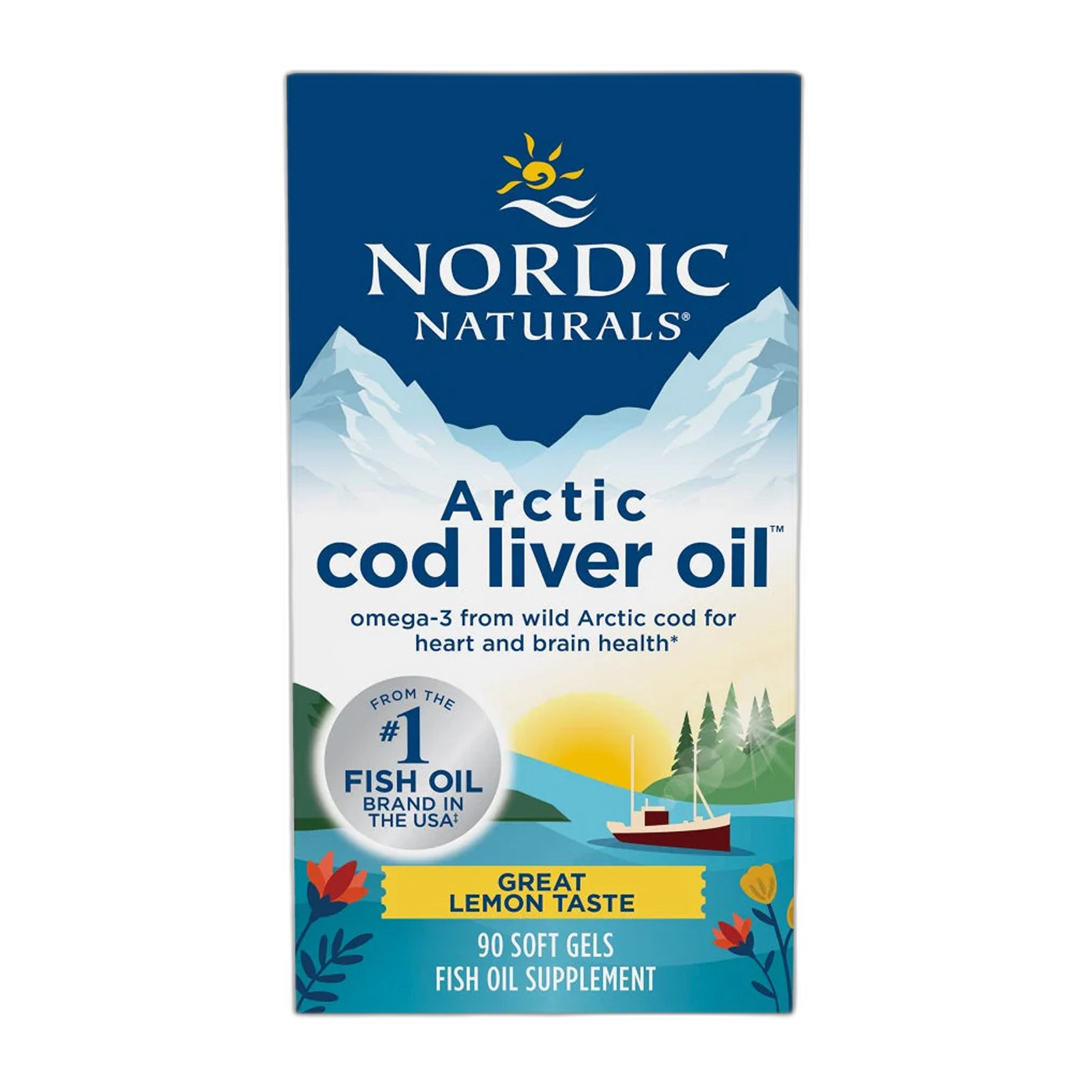Arctic Cod Liver Oil - 90 капсул - Nordic Naturals