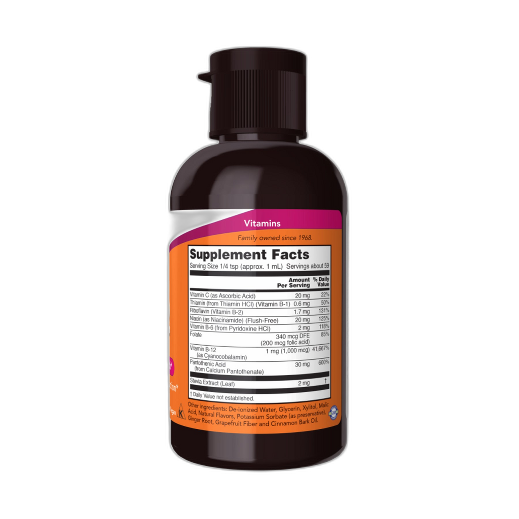 B-12 Liquid B-комплекс - 237 мл (8oz) - Now Foods