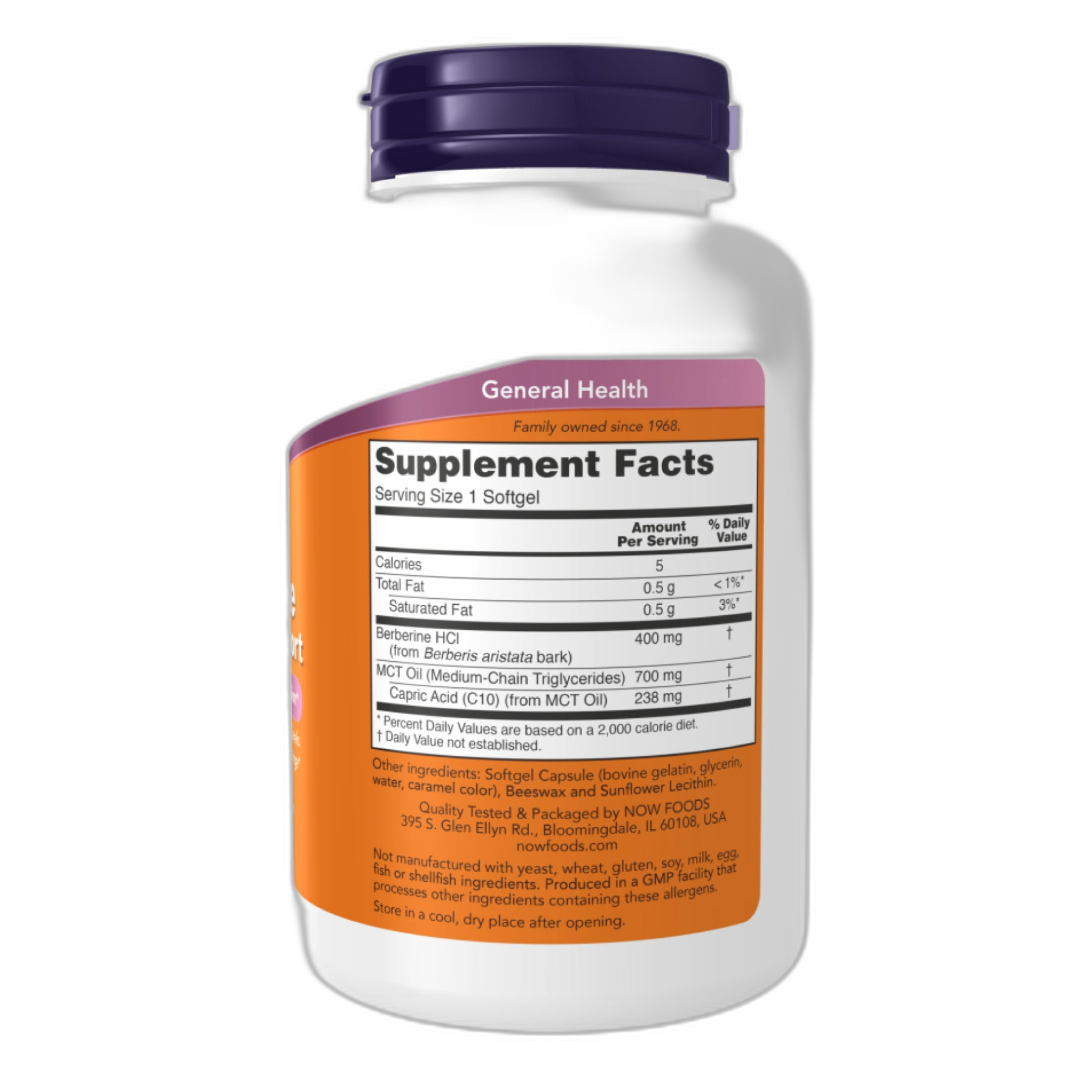 Берберин Глукосе Підтримка - 90 капсул - Now Foods