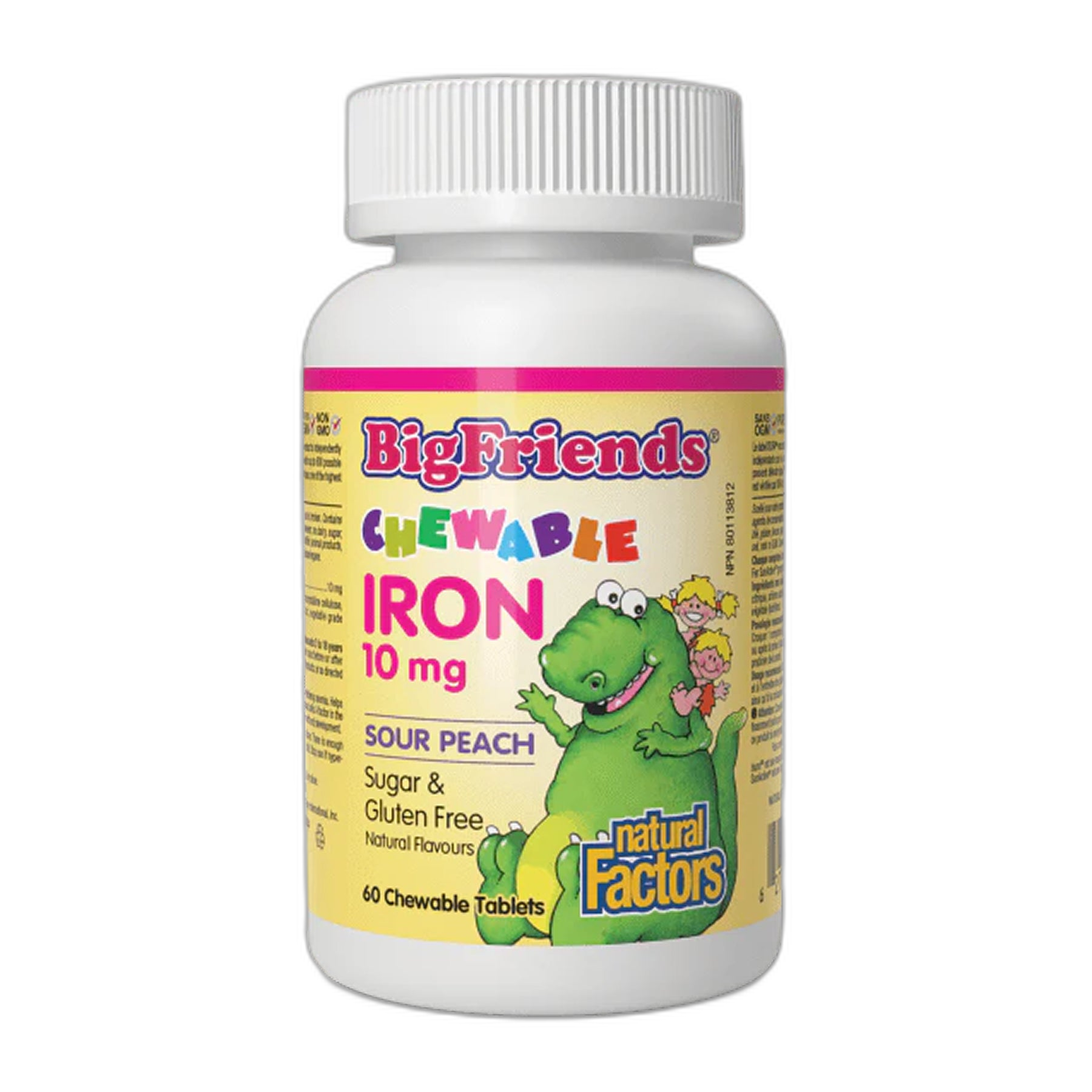 BigFriends Chewable Залізо 10 мг - 60 таблеток - Natural Factors