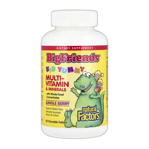 BigFriends Chewable Мультивітамін та Minerals - 60 таблеток - Natural Factors