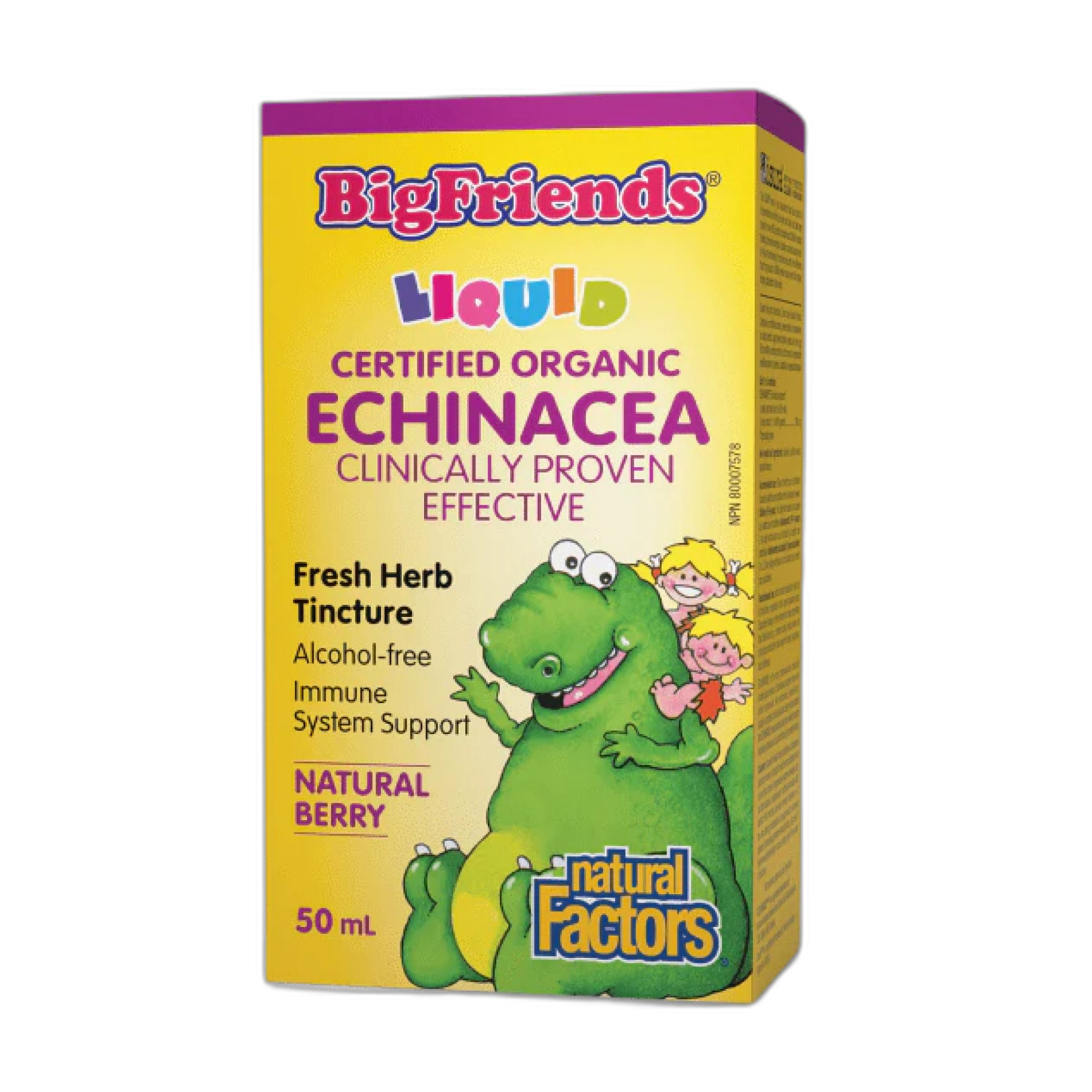 BigFriends Ехінацея Alcohol-Free Fresh Herb Tincture для Kids - 50 мл - Natural Factors