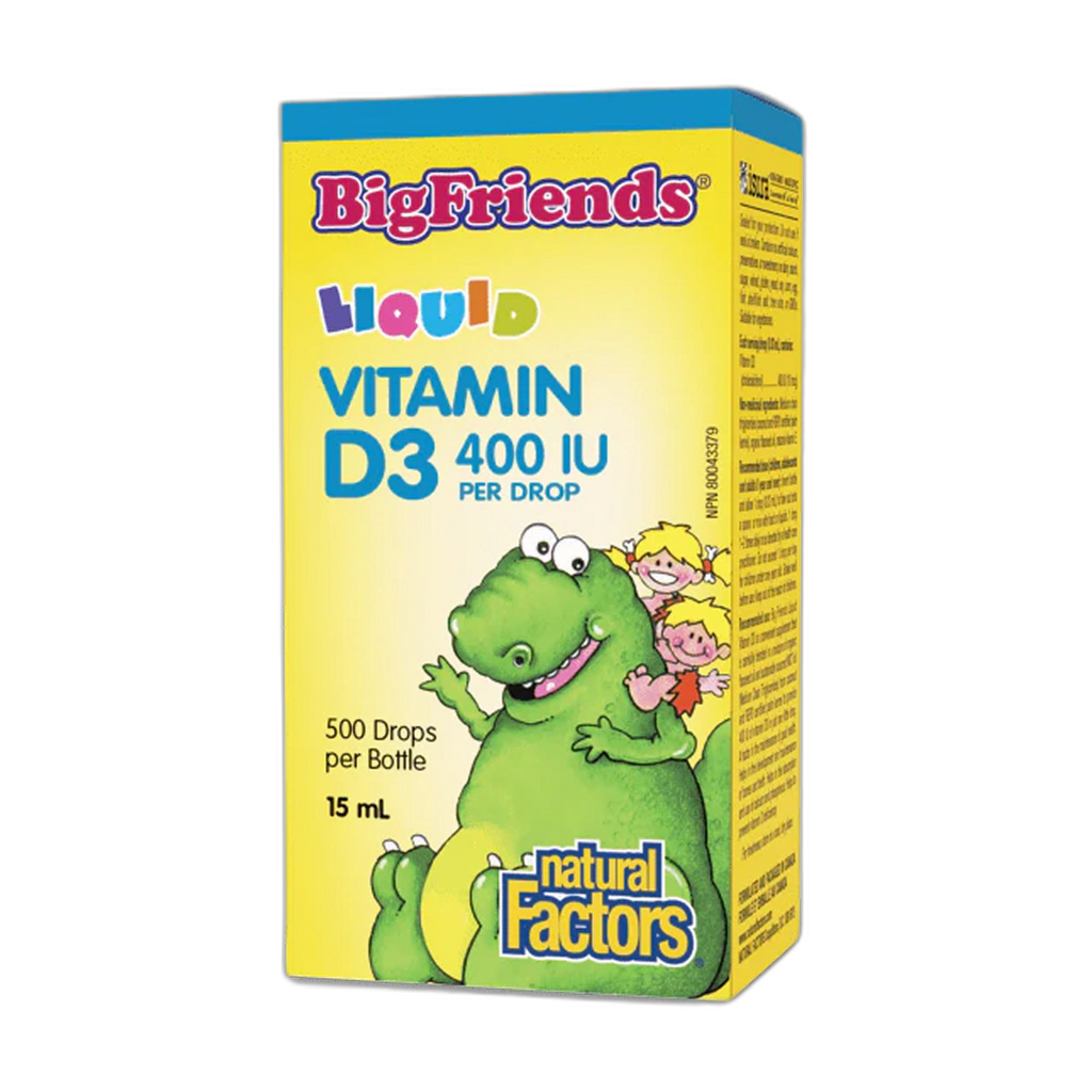 BigFriends Liquid Вітамін D3 400 МО - 15 мл - Natural Factors