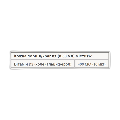 BigFriends Liquid Вітамін D3 400 МО - 15 мл - Natural Factors