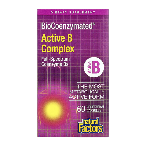 BioCoenzymated Active B-комплекс - 60 капсул - Natural Factors