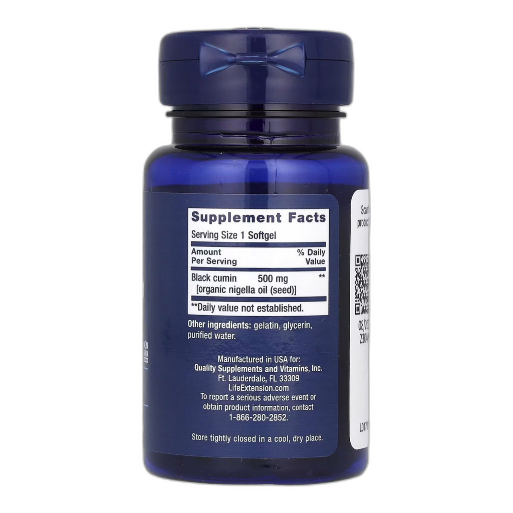 Black Cumin Seed Oil - 60 капсул - Life Extension