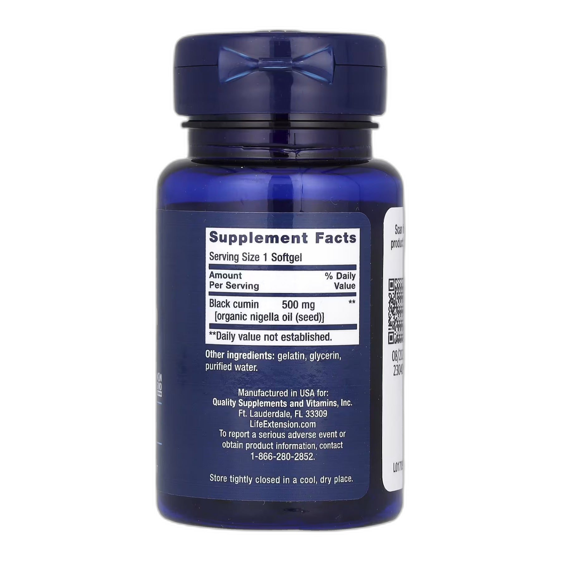 Black Cumin Seed Oil - 60 капсул - Life Extension