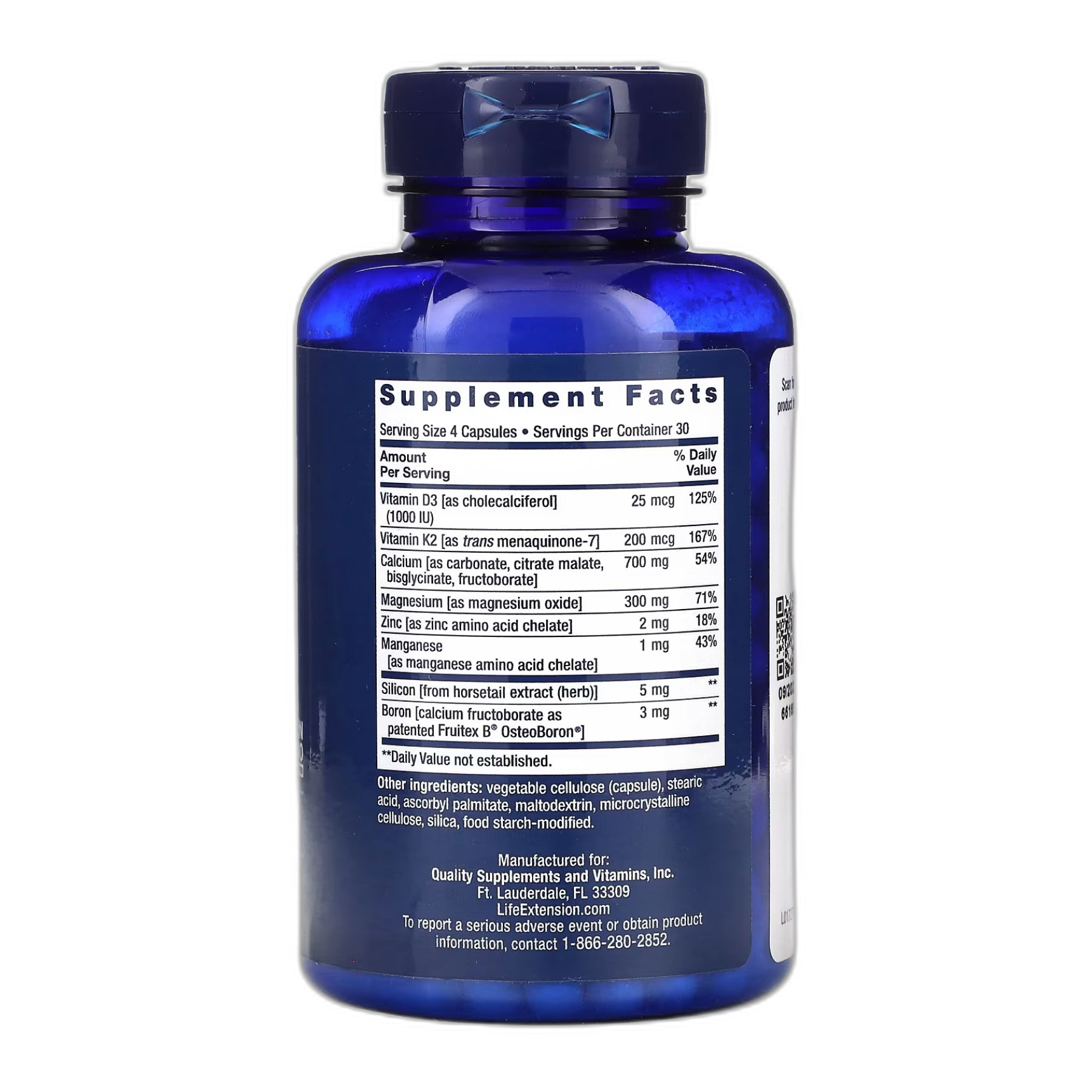 Bone Restore з Вітамін K2 - 120 капсул - Life Extension
