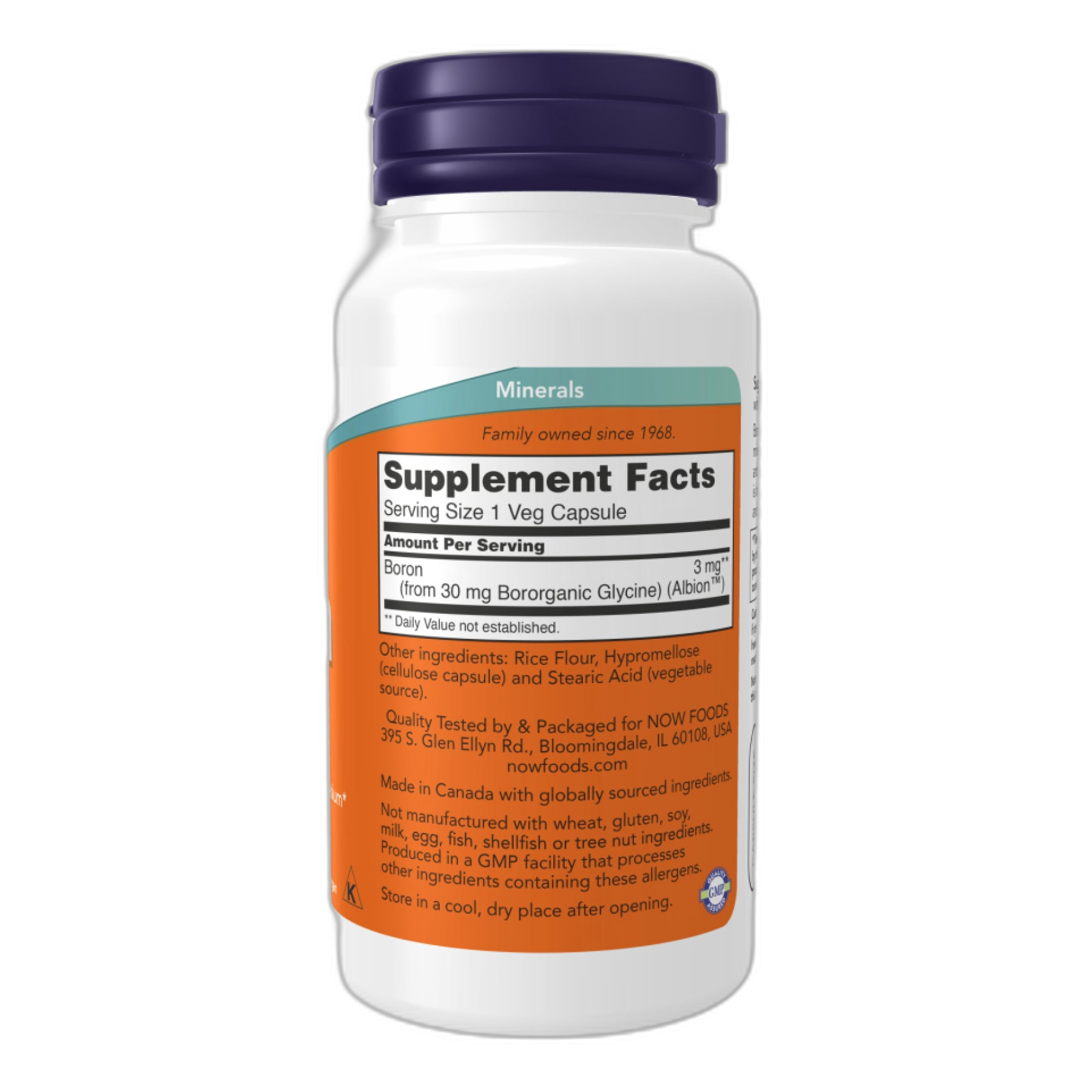 Бор 3 мг - 100 капсул - Now Foods — фото 2