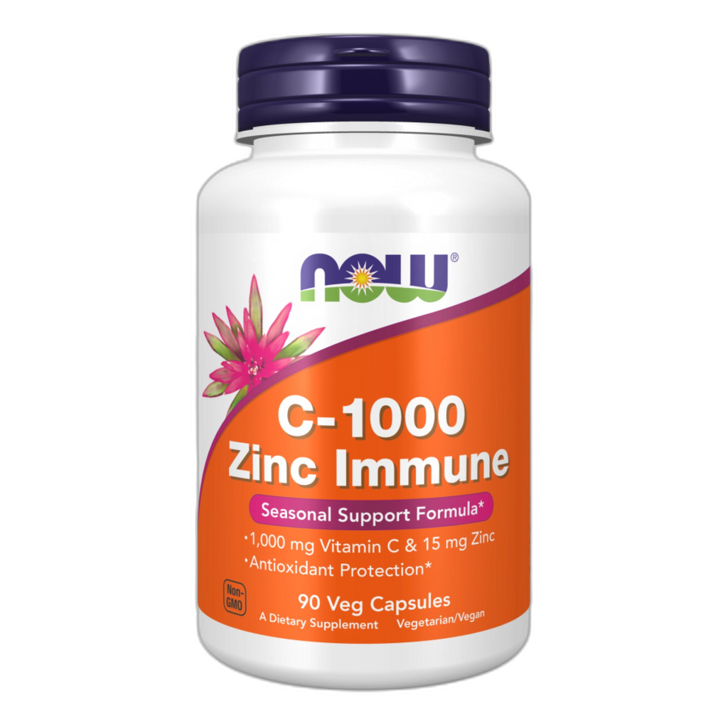 C-1000 Цинк Імунітет - 90 капсул - Now Foods