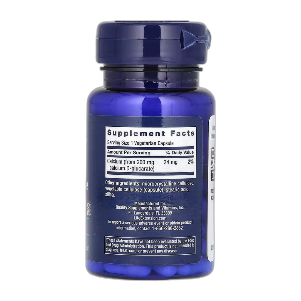 Кальцій D-Glucarate 200 мг - 60 капсул - Life Extension