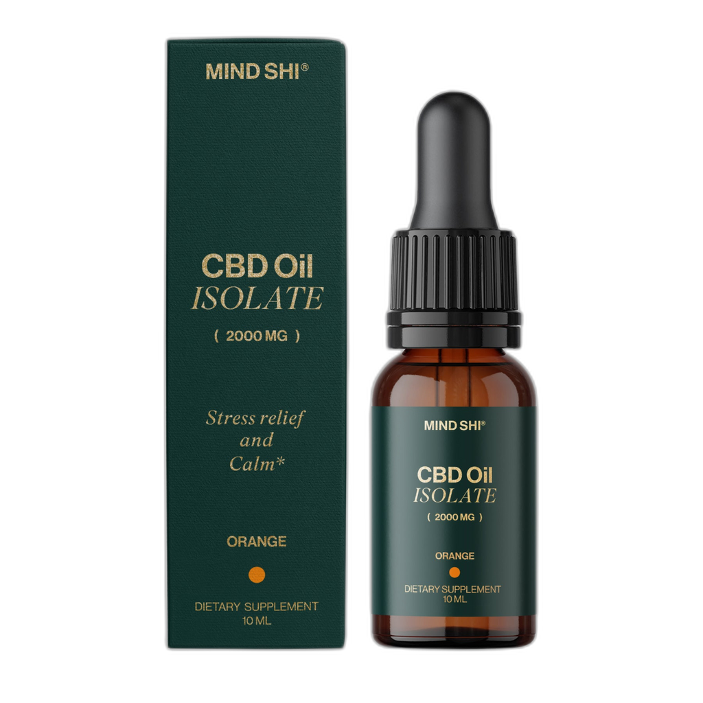 CBD ізолят олія 2000 мг апельсин - 10 мл - Mind Shi