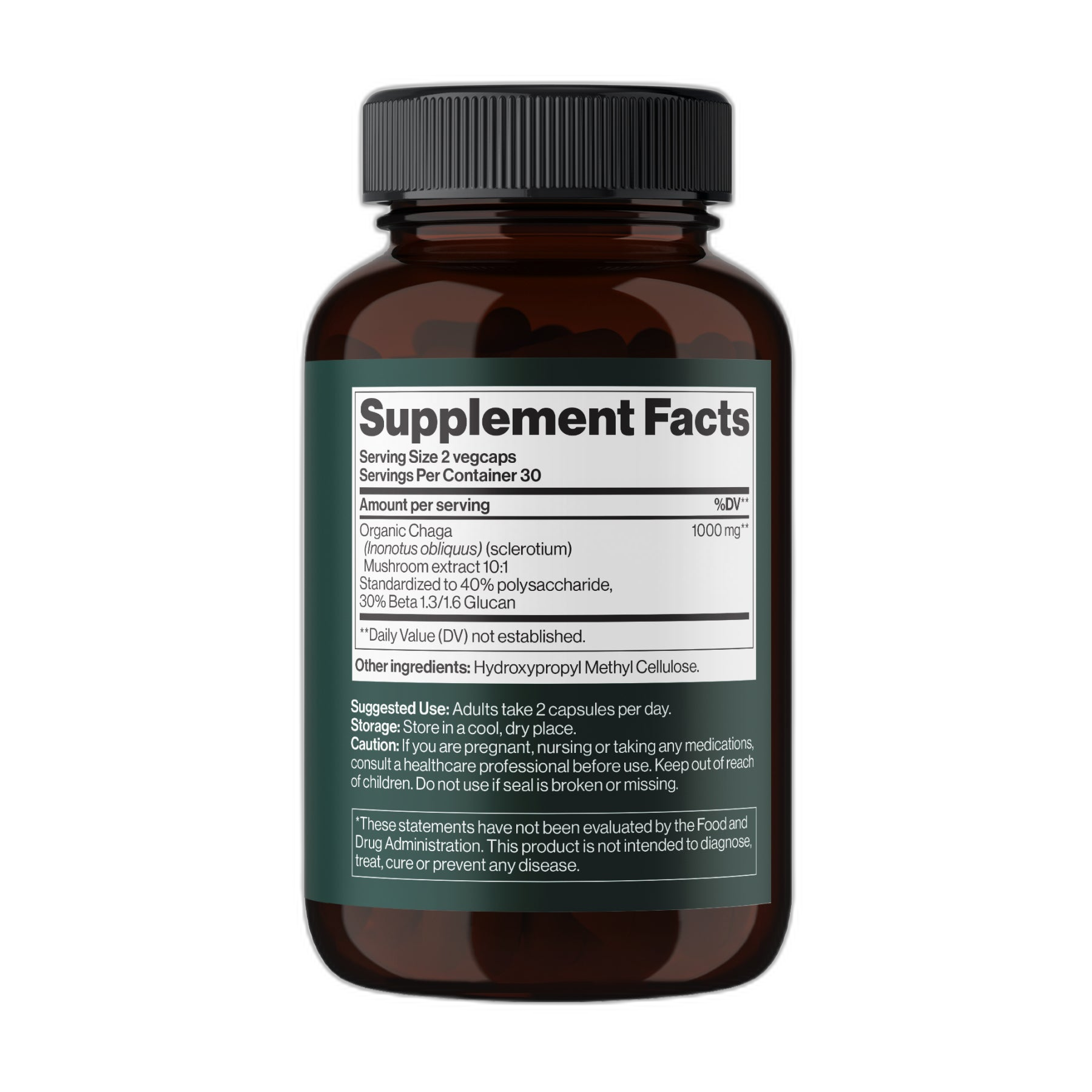 Chaga Mushroom 1000 мг - 60 капсул - Mind Shi