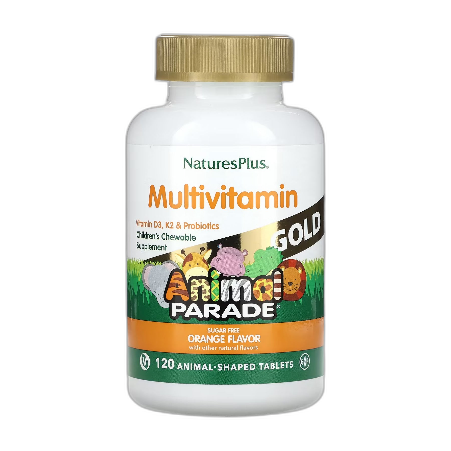 Дитячий’s Голд мультивітамін - 120 таблеток Апельсин - Nature's Plus