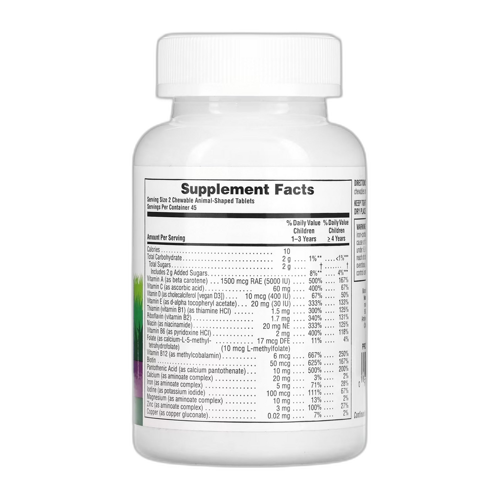 Дитячий’s мультивітамін - 90 таблеток Грапе - Nature's Plus