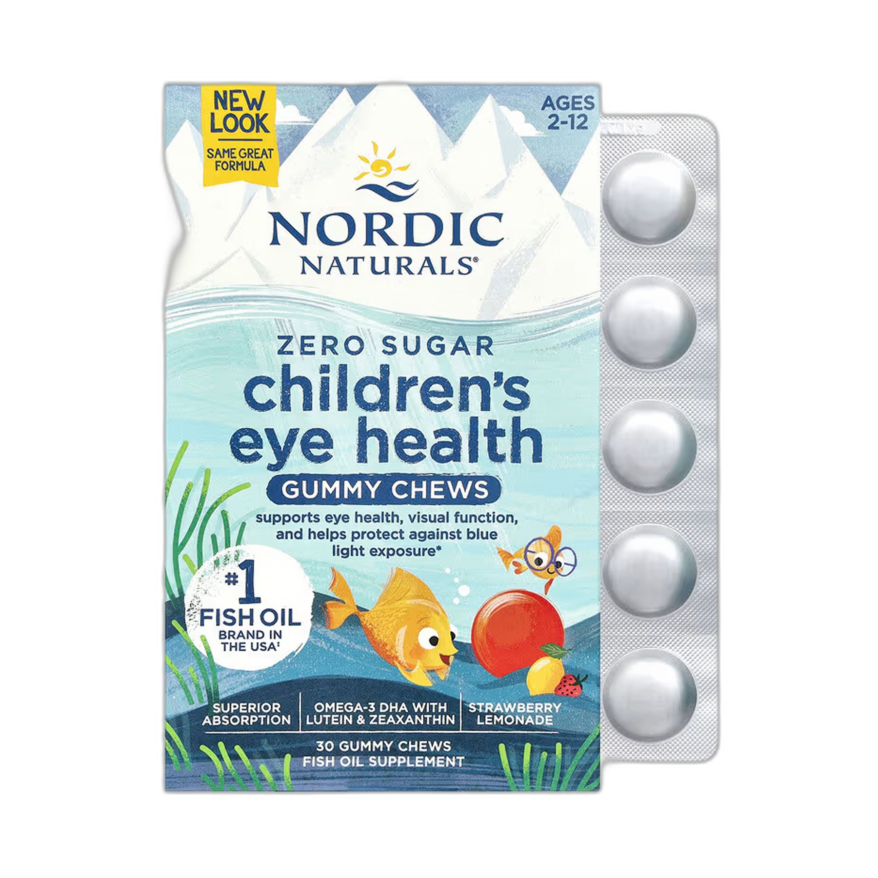 Дитячий Eye Health - 30 цукерок - Nordic Naturals
