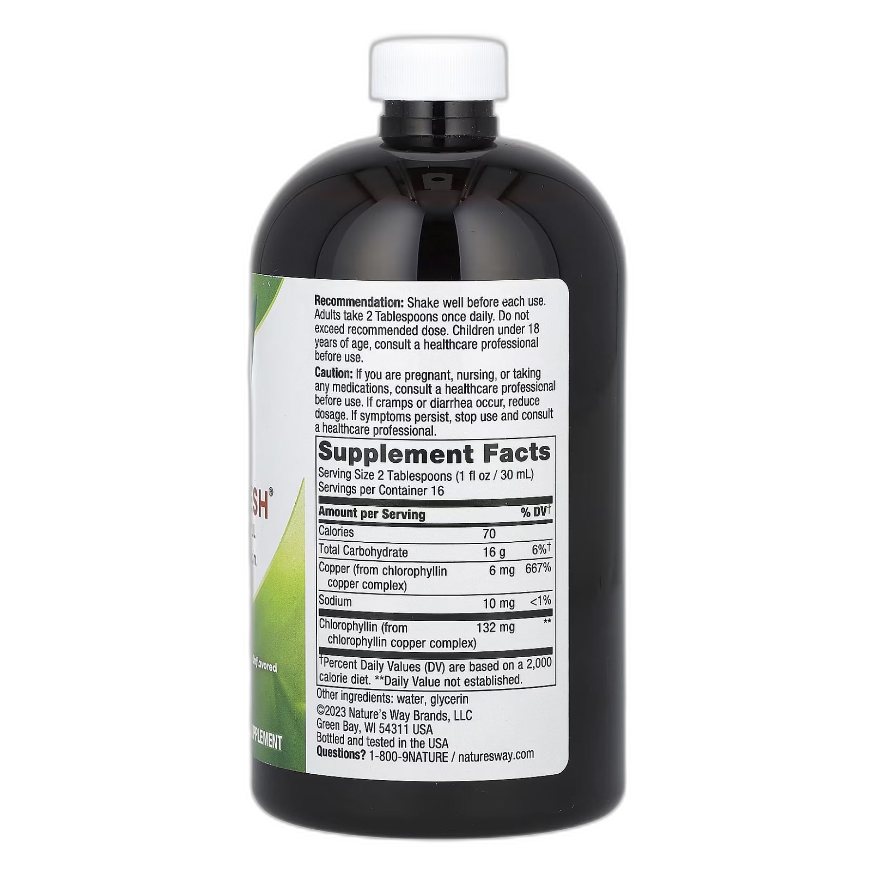 Хлорофрэш® рідкий - 16 oz Без смаку - Nature's Way
