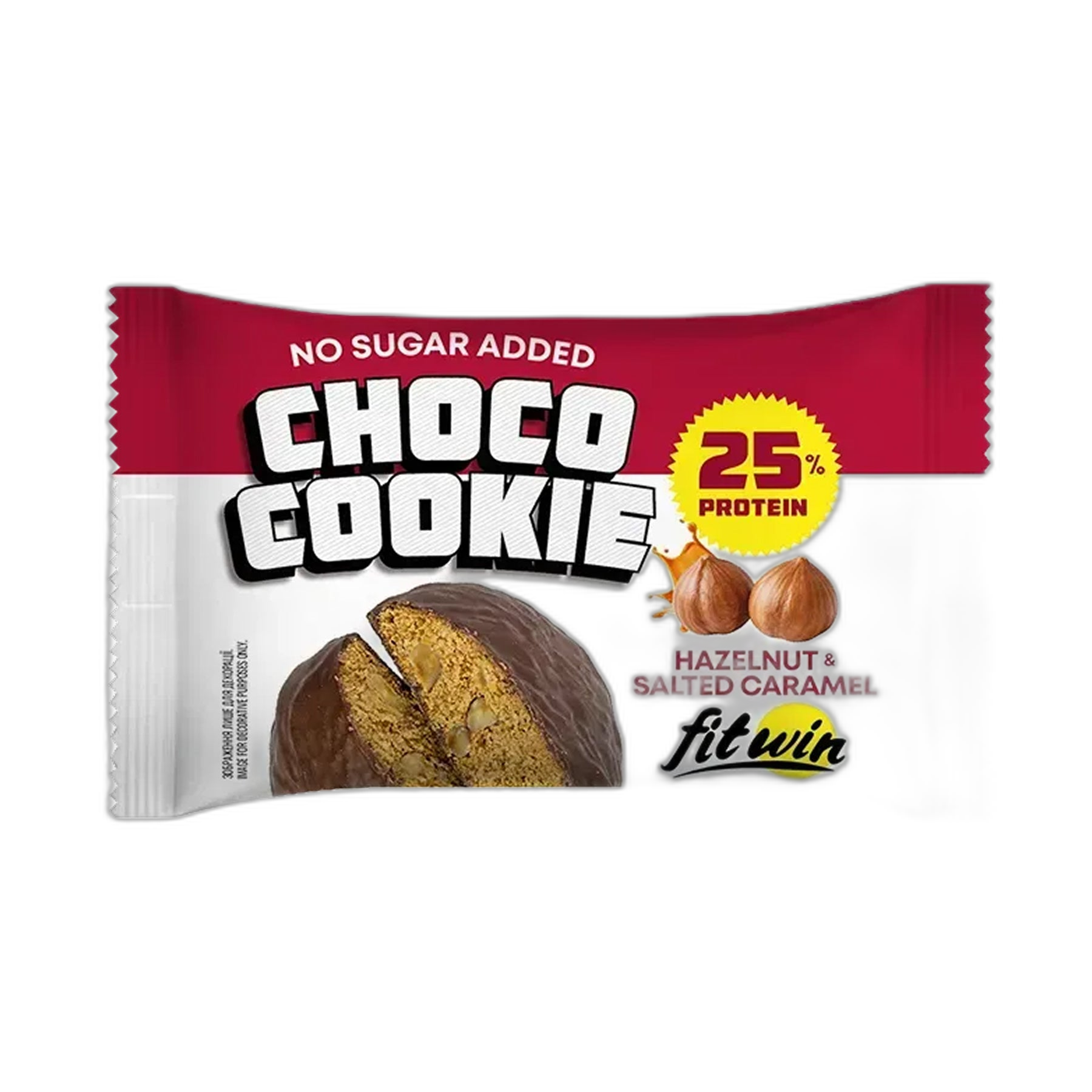 Choco Cookie 25% протеїновий батончик Hazelnut Salted Caramel 40 г - 10 штук - FitWin