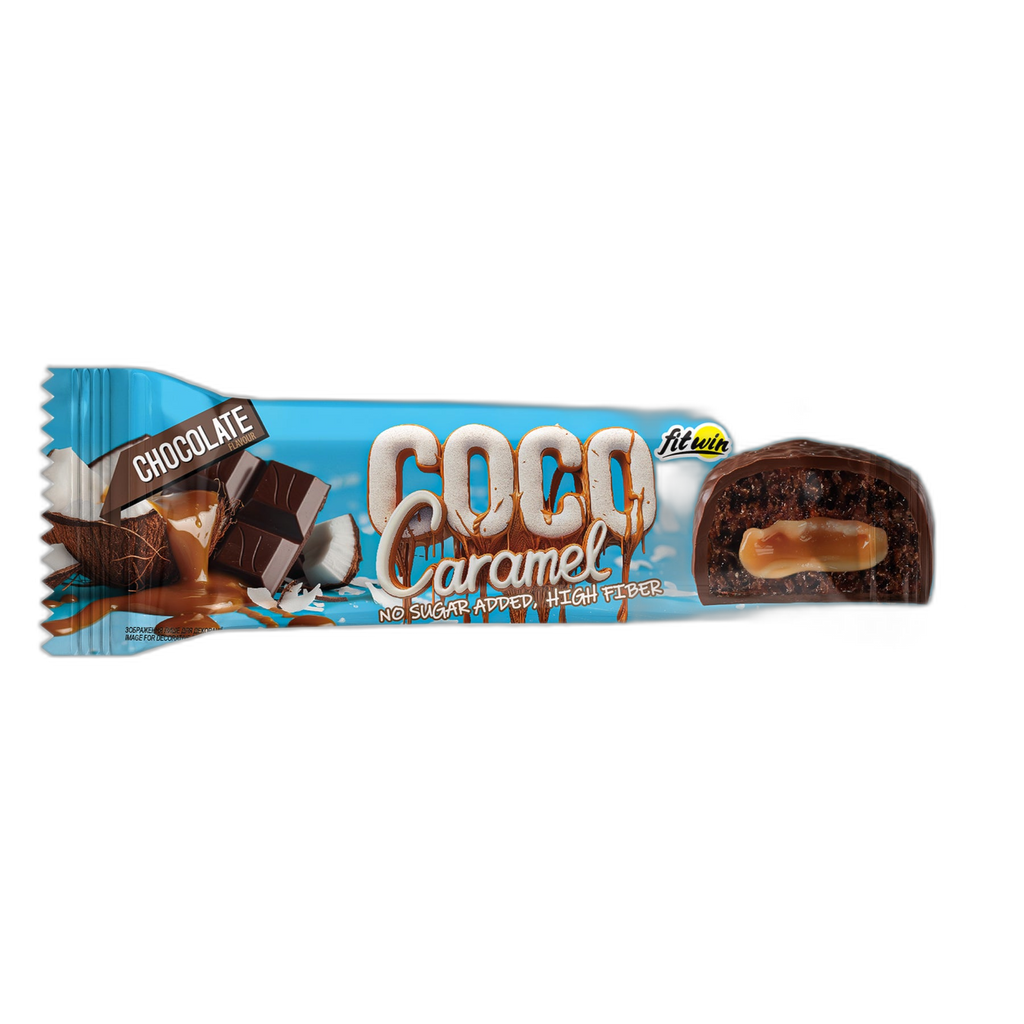 Coco Caramel Кокосовий батончик Chocolate 40 г - 20 шт - FitWin