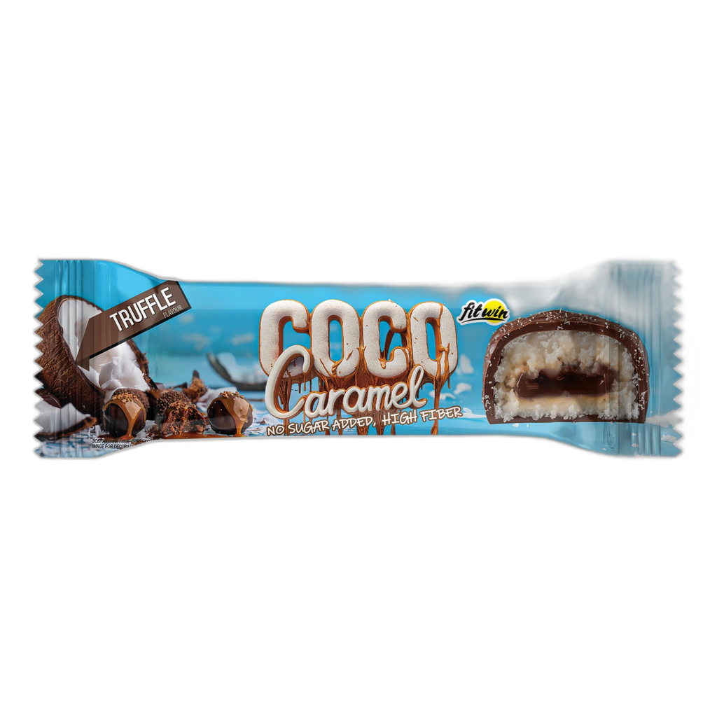Coco Caramel Кокосовий батончик Truffle 40 г - 20 шт - FitWin