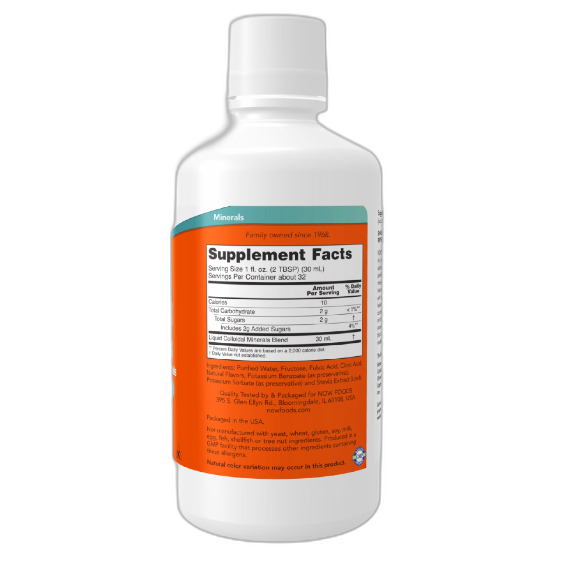Коллоідал Мінерали Распберри - 32 oz - Now Foods