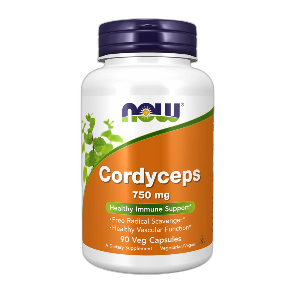 Кордицепс 750 мг - 90 капсул - Now Foods