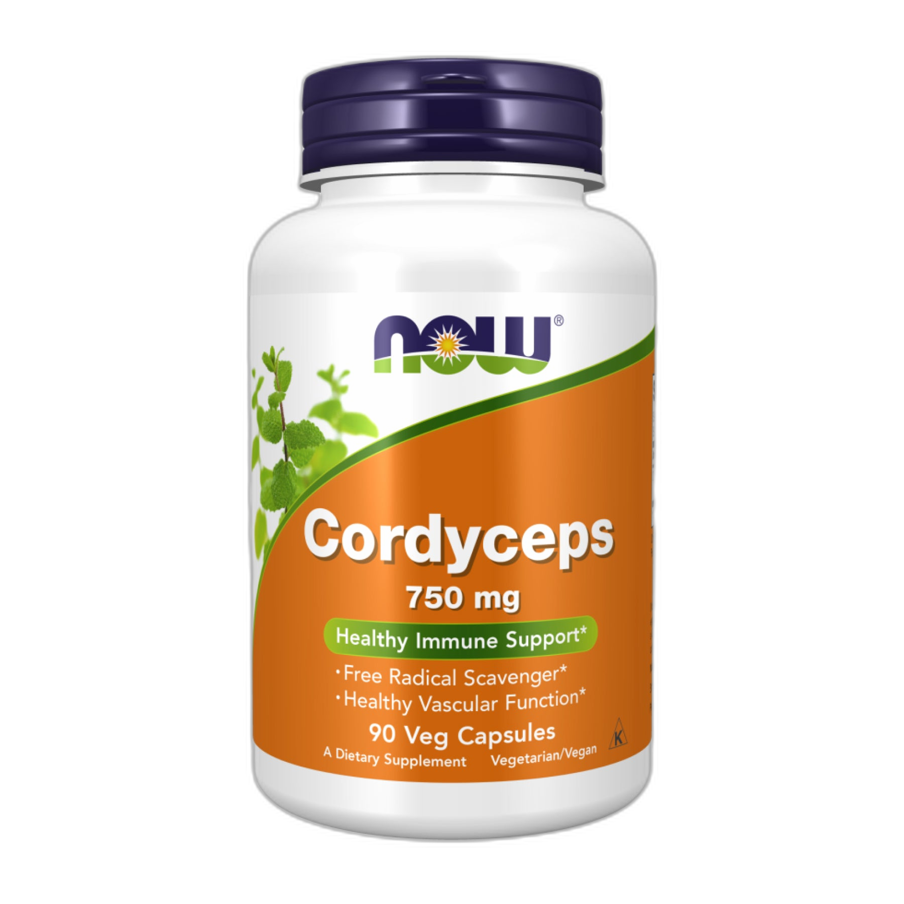 Кордицепс 750 мг - 90 капсул - Now Foods