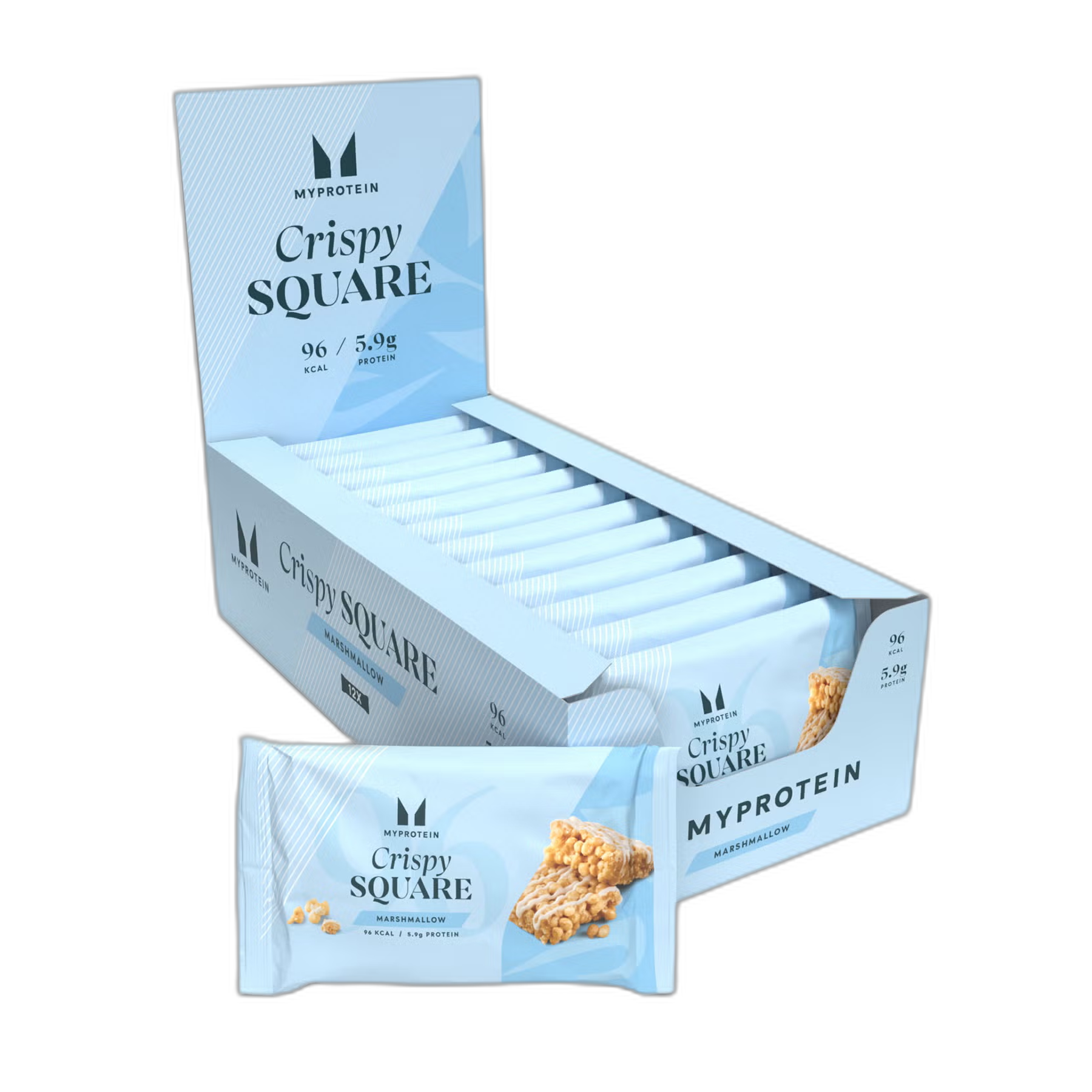 Crispy Square Marshmallow - 12x30 г - Myprotein