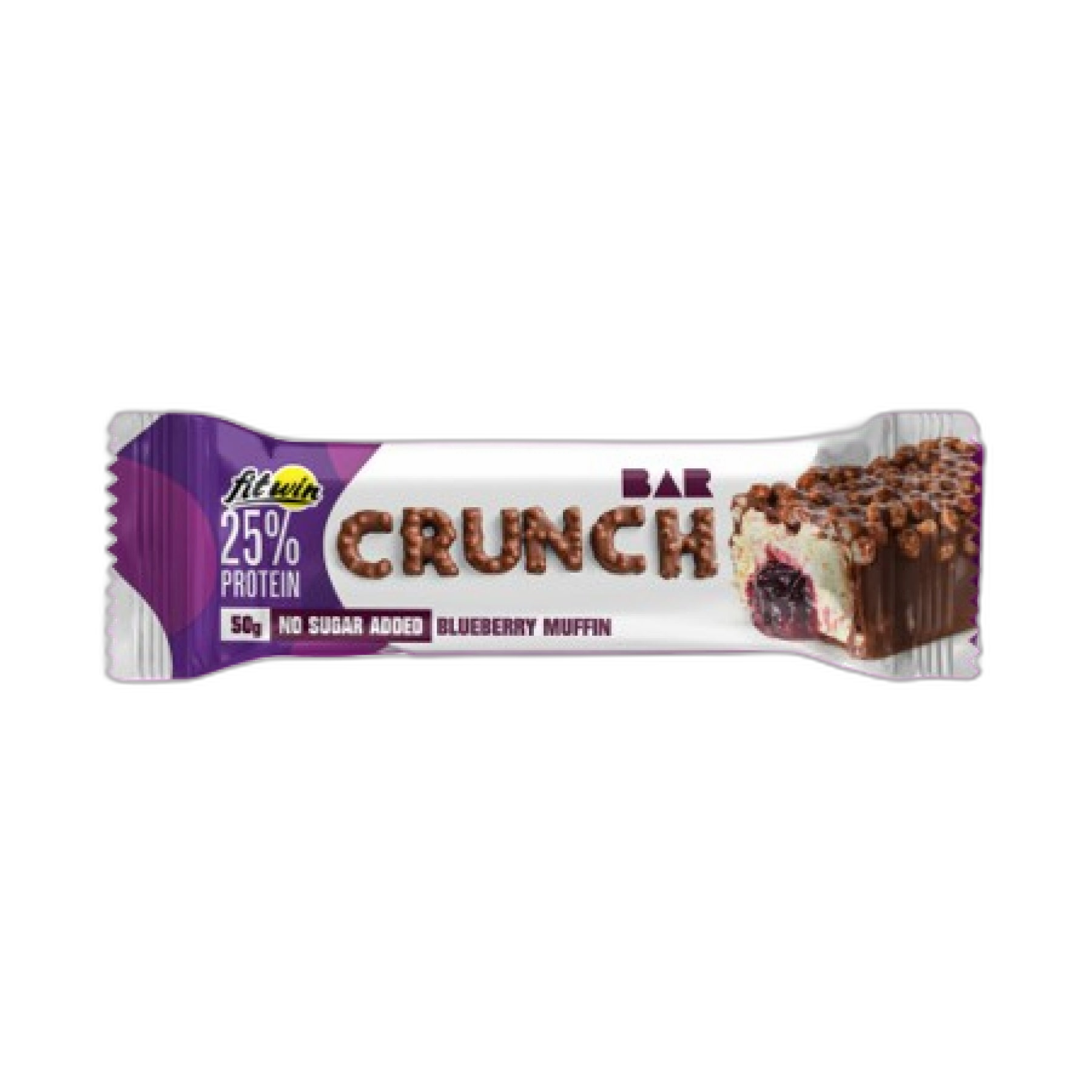 Crunch Bar протеїновий батончик Blueberry Muffin - 12x50 г - FitWin