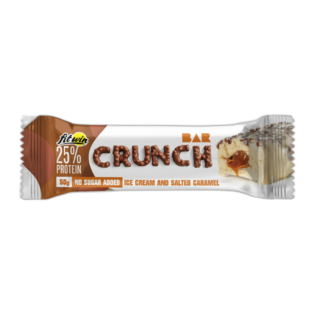 Crunch Bar протеїновий батончик Ice Cream and Salted Caramel - 12x50 г - FitWin