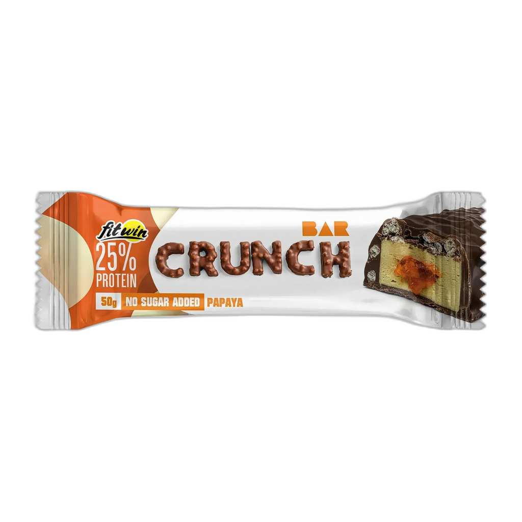 Crunch Bar протеїновий батончик Папая 50 г - 12 штук - FitWin