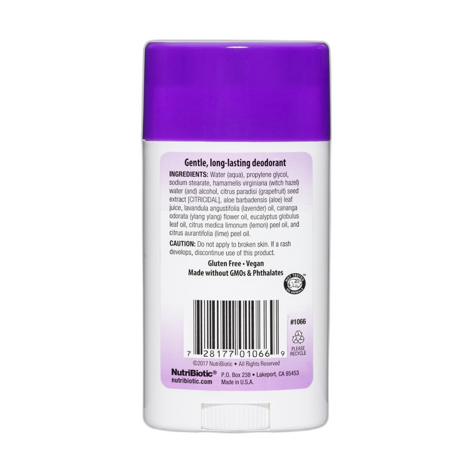 Deodorant - 75g Lavender - Nutribiotic
