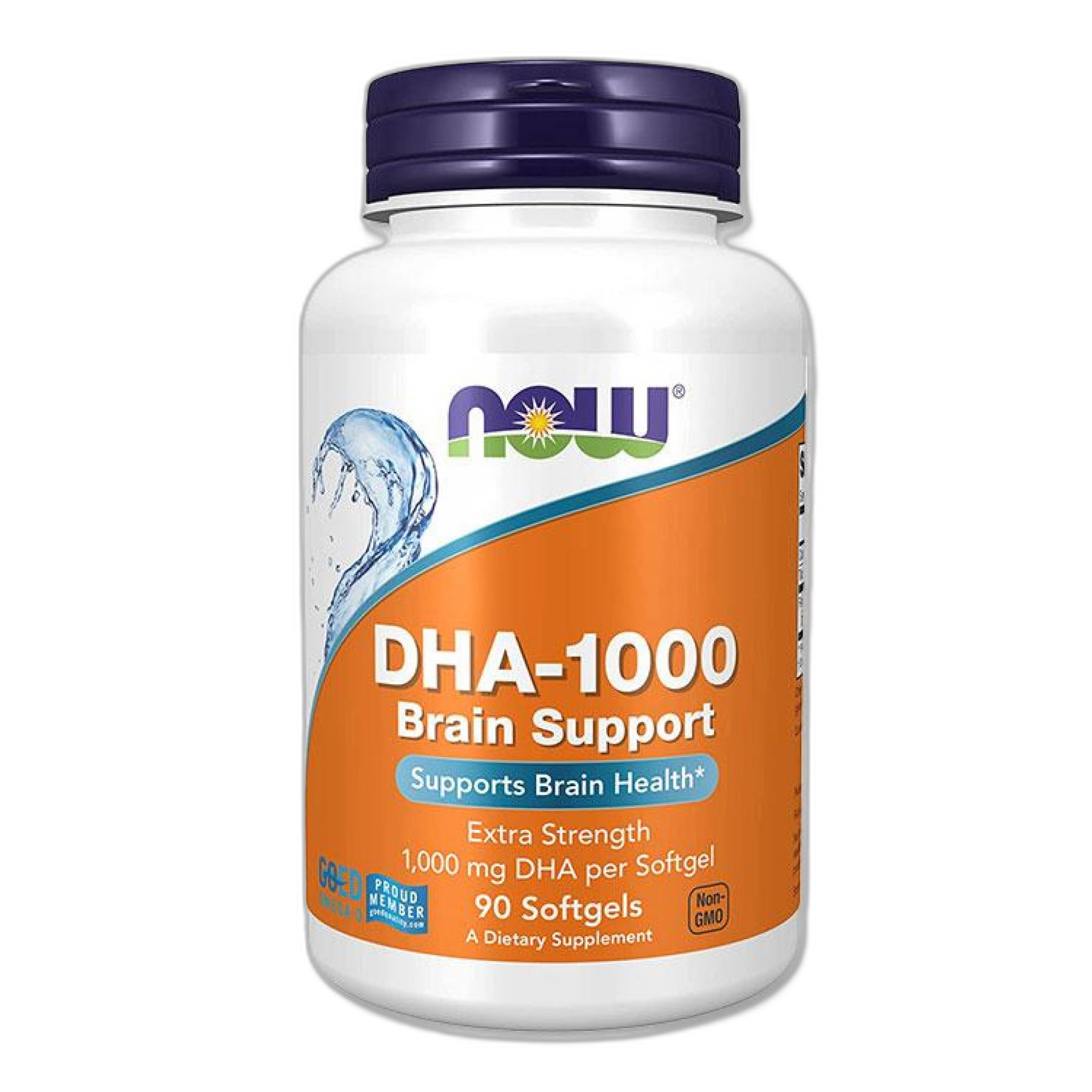 DHA-1000 Мозок Підтримка - 90 капсул - Now Foods