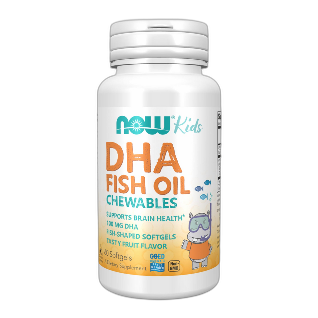 DHA 100 мг жувальний - 60 капсул - Now Foods