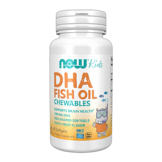 DHA 100 мг жувальний - 60 капсул - Now Foods