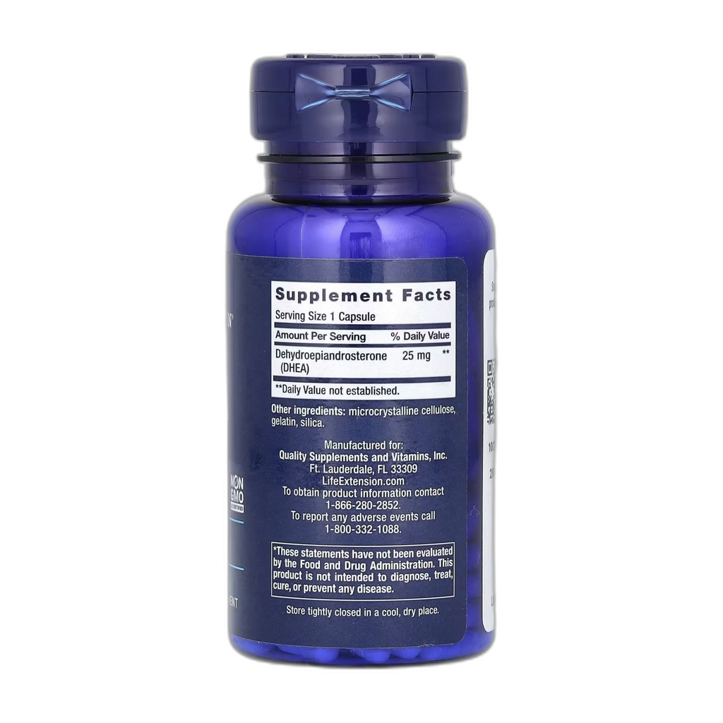 DHEA 25 мг - 100 капсул - Life Extension